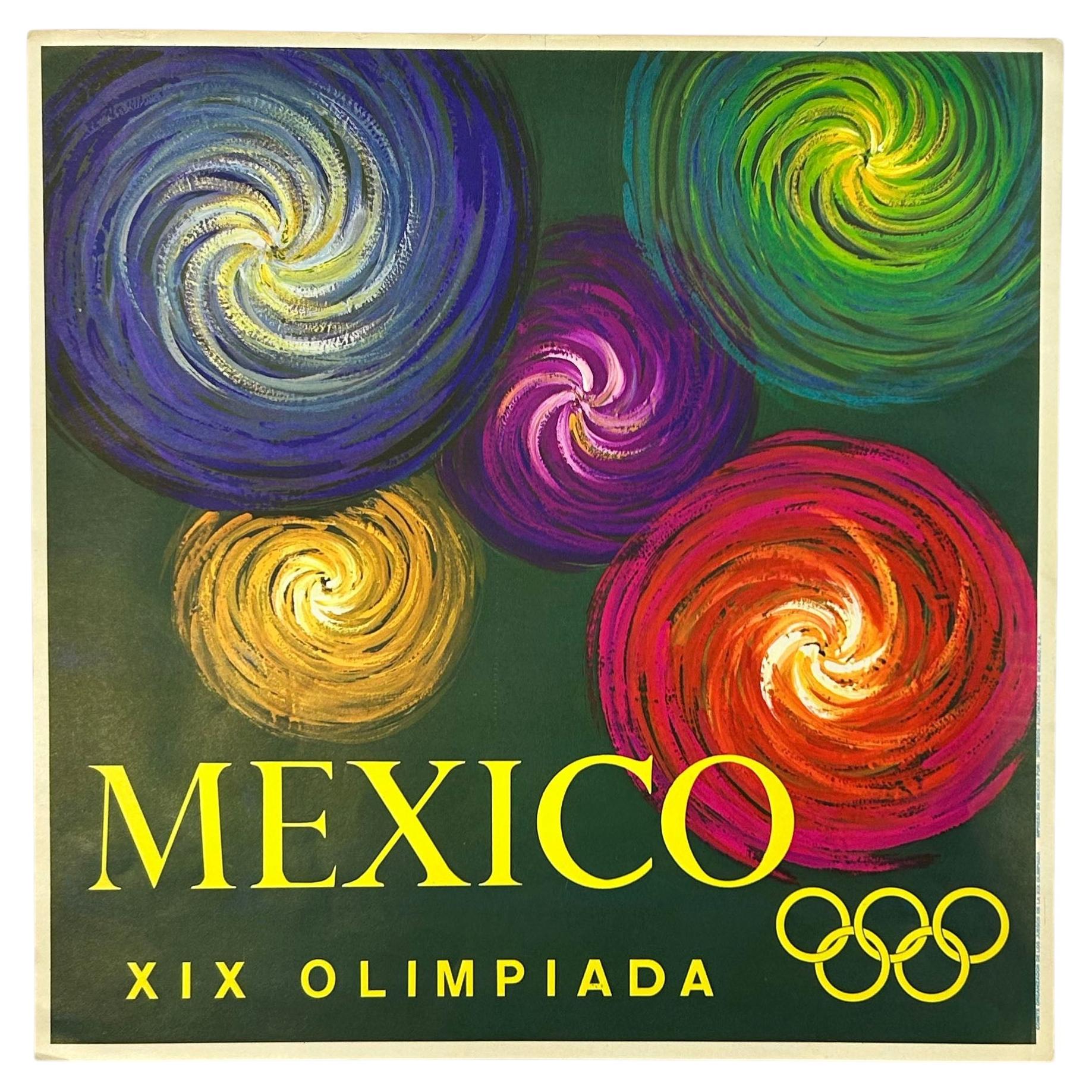Original Mexico 68 Olympic Games Poster For Sale