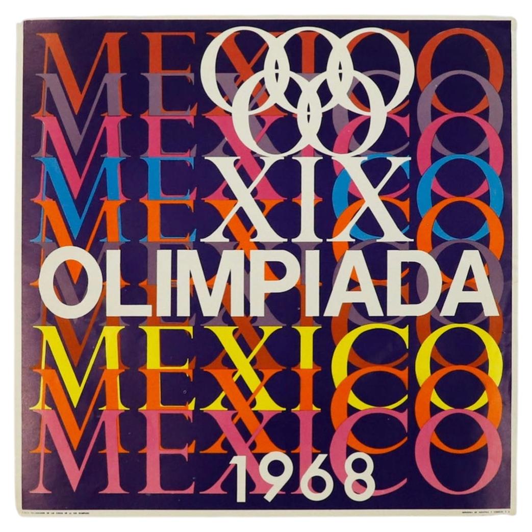 Original Mexiko 68-Plakat, gedruckt von Industria y Comercio, ca. 1968