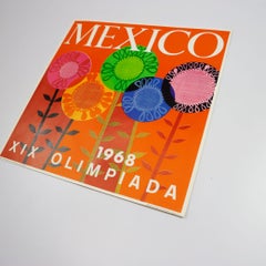 Original Mexico 68 Poster, printed by Miguel Galas S.A.