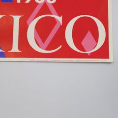 Original Mexico 68 Poster, printed by Miguel Galas S.A.
