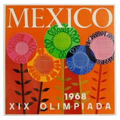 Original Mexico 68 Poster, printed by Miguel Galas S.A.