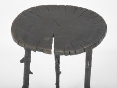 Original Michael Aram "Enchanted Forest" Patinated Aluminum Side Table
