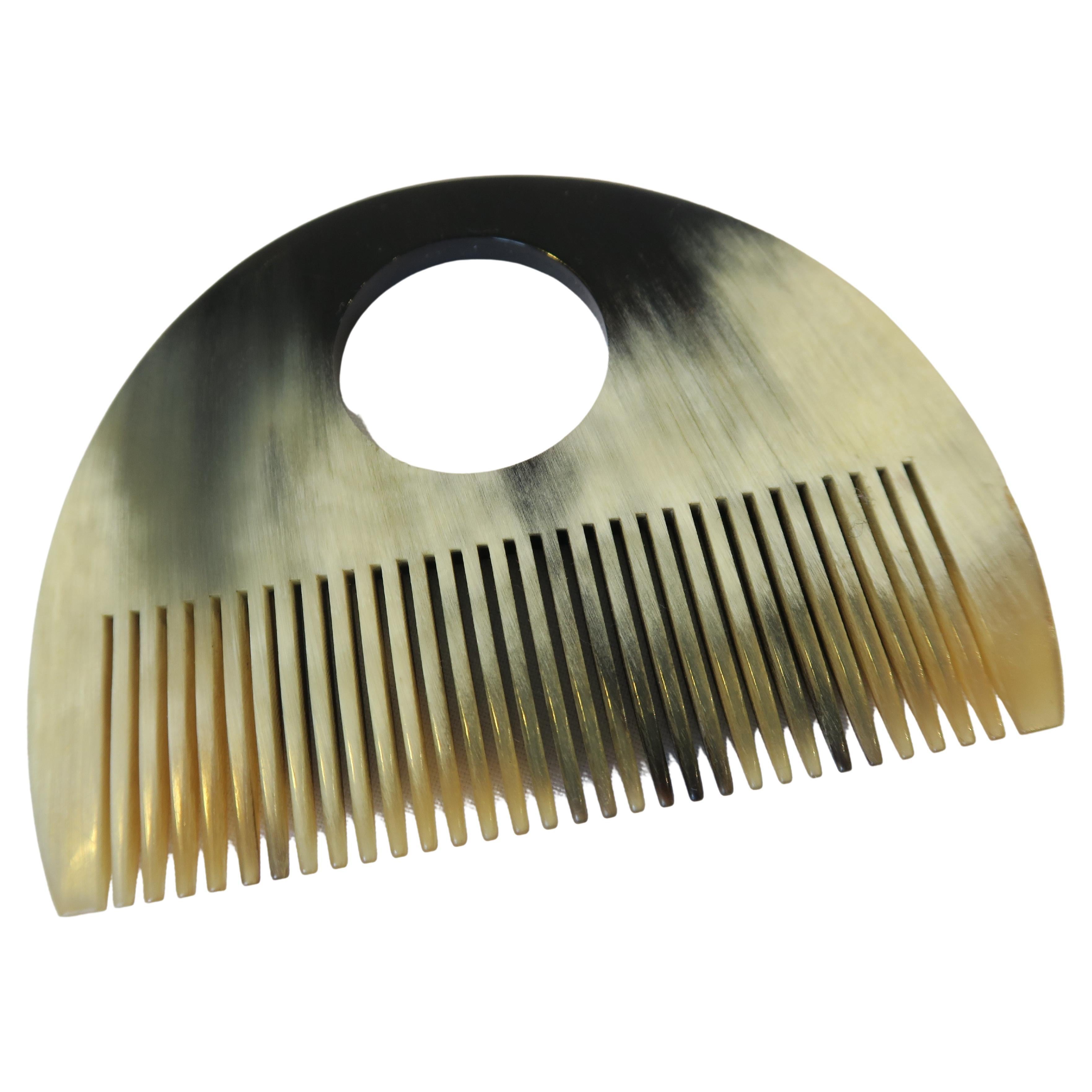 Original Midcentury Carl Auböck Comb Made from Horn For Sale