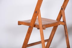 Chaise originale du milieu du siècle, en Beeche, bien conservée, tchèque, années 1950