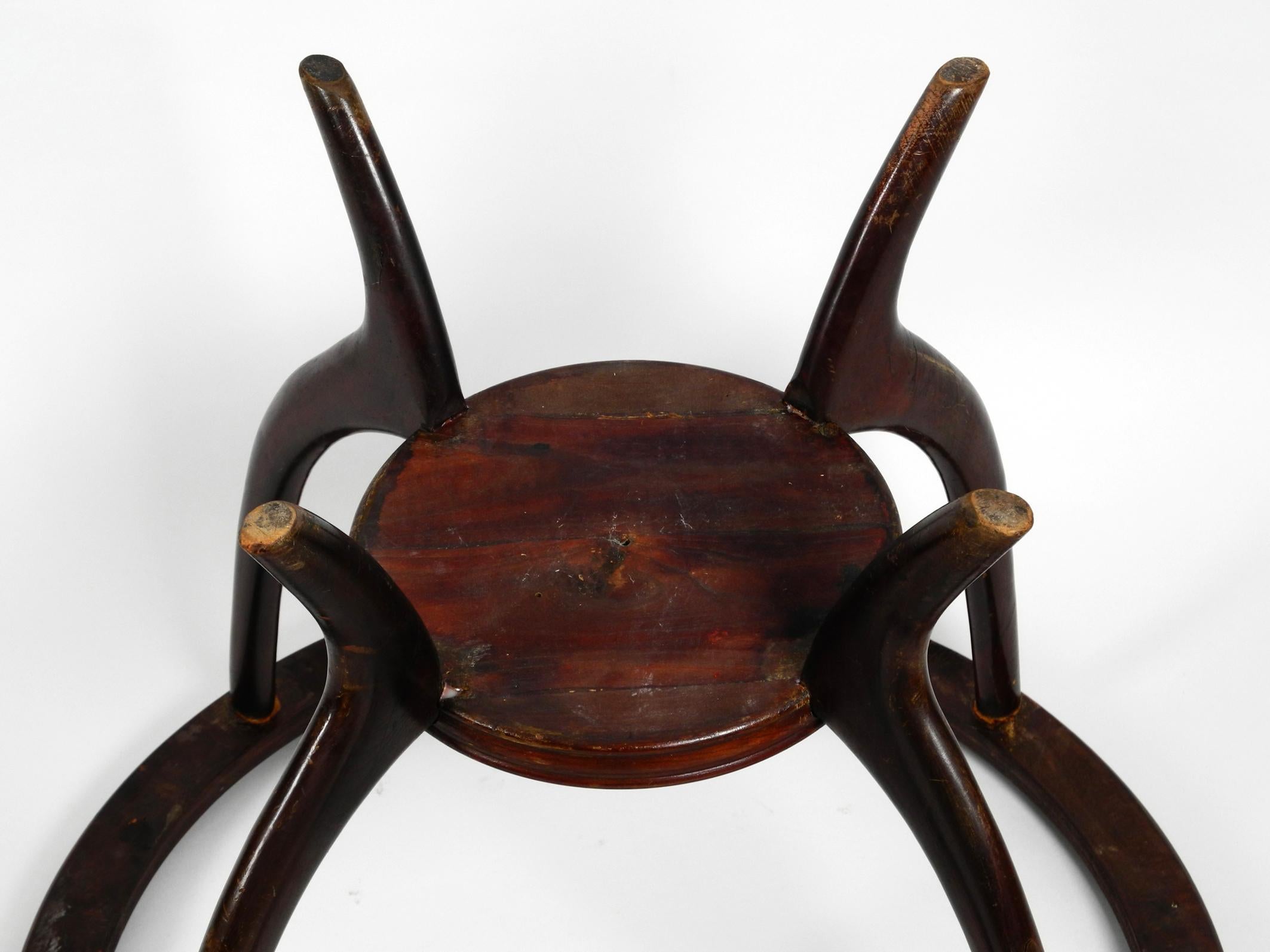 Original Midcentury Schach und Beistelltisch aus Holz und Glas aus Italien im Angebot 13