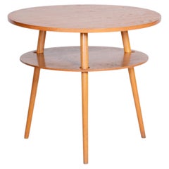Original Mid-Century Coffee Table, Oak, Well Preserved, Czech, 1950s