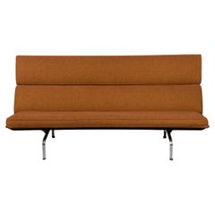 Retro Original Mid century Compact Sofa by Ray and Charles Eames for Herman Miller