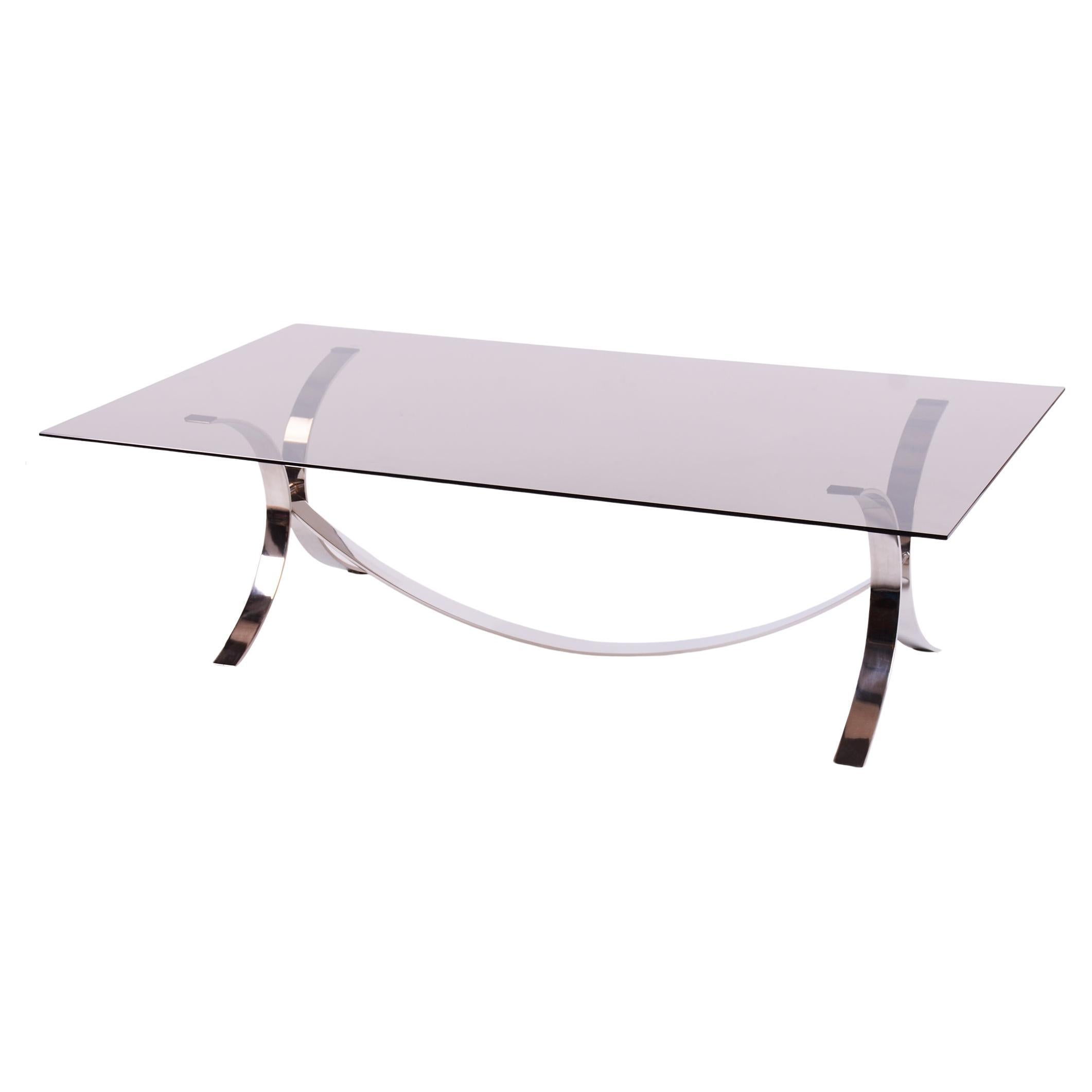 Original Mid-Century DInig Table, by O. Borsani, Chrome, Glass, Italy, 1960s