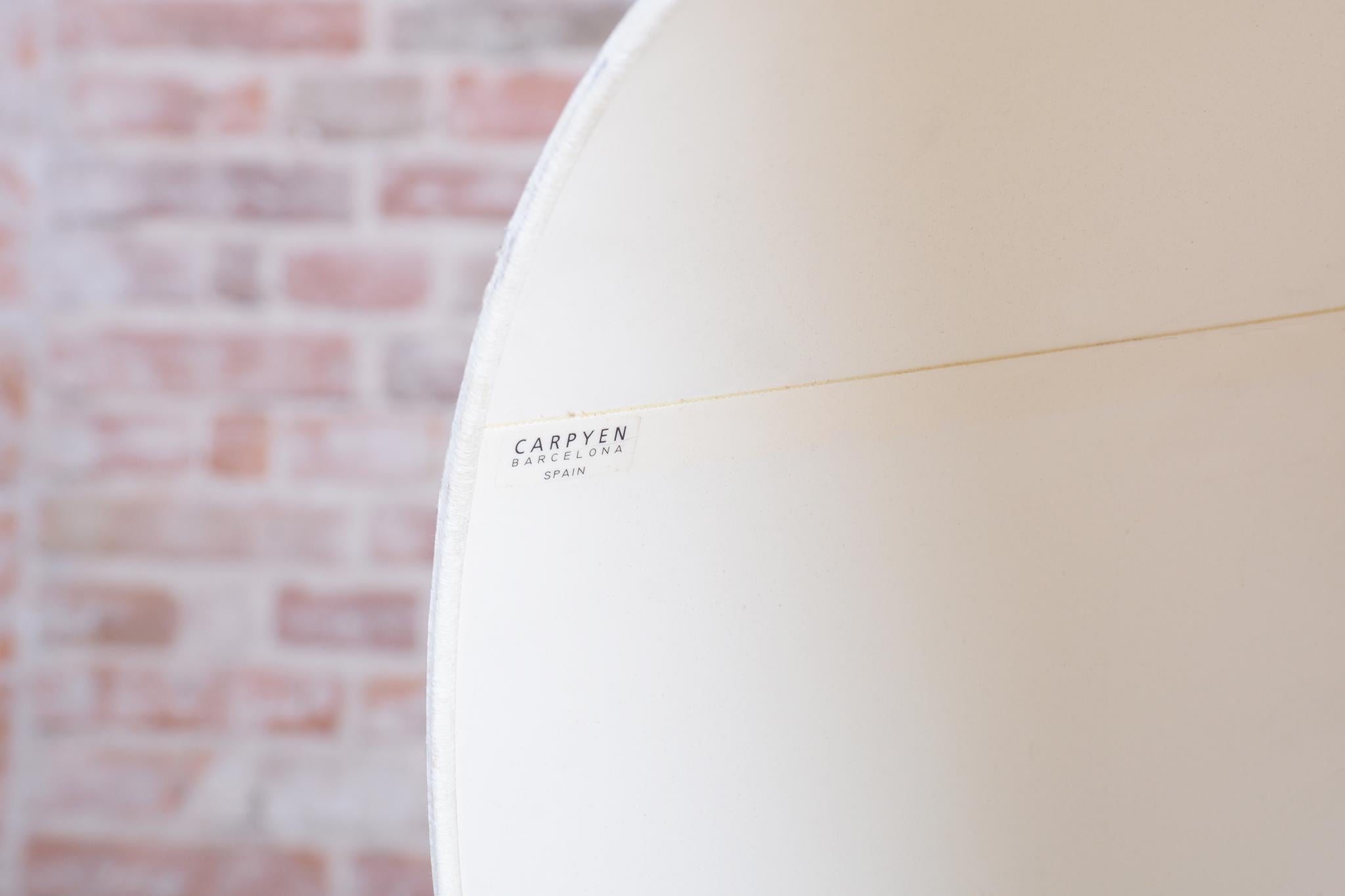 Lámpara de pie original de mediados de siglo, de G. Teixido, cromo, cotón, Italia, años 90 en venta 4