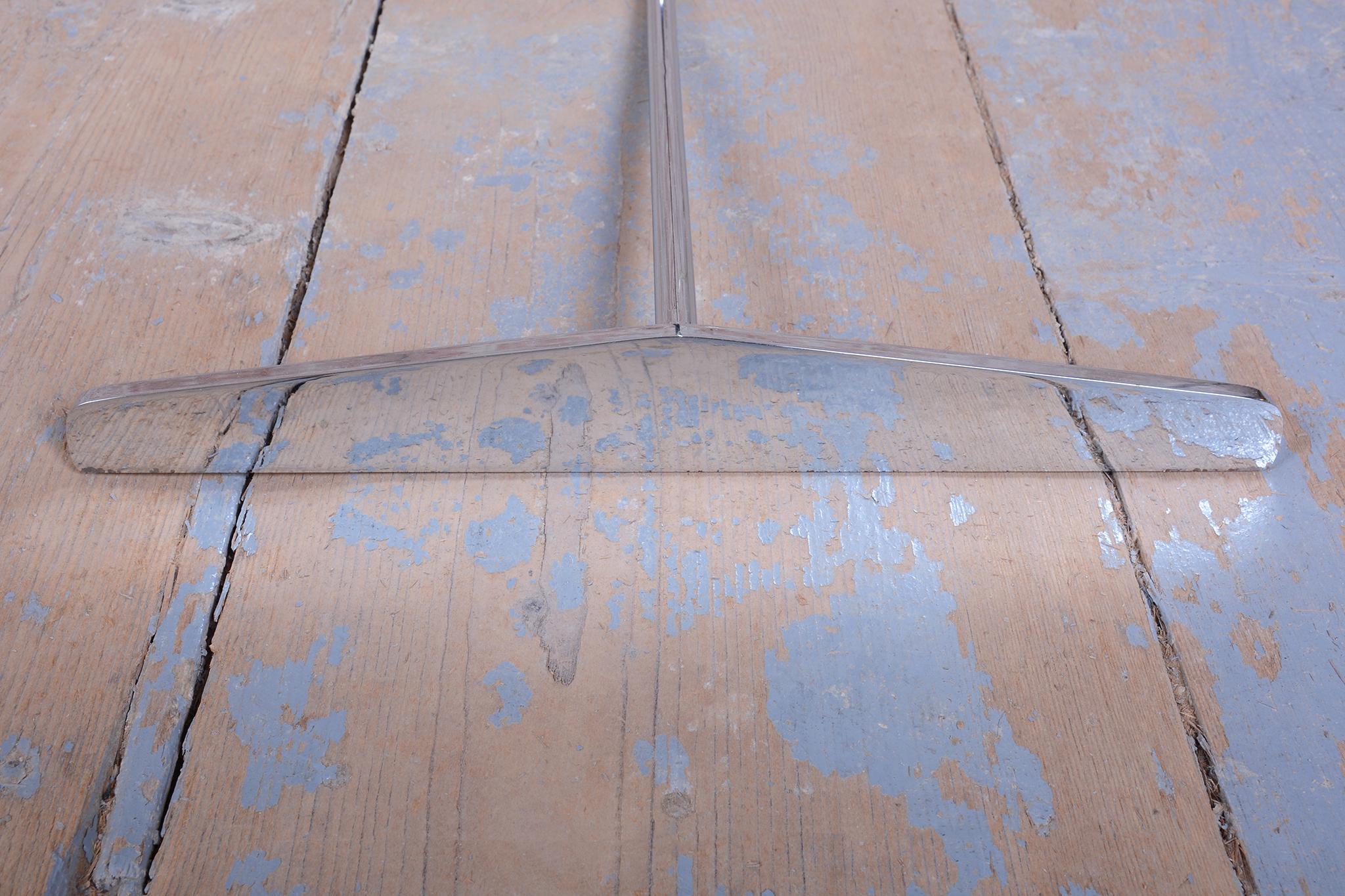 Lámpara de pie original de mediados de siglo, de G. Teixido, cromo, cotón, Italia, años 90 en venta 1