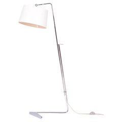 Original Mid-Century Floor Lamp, by G. Teixido, Chrome, Coton, Italy, 1990s