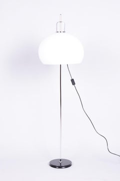 Original Mid-Century Floor Lamp, By H. Guzzini for Meblo, Chrome, Italy, 1960s