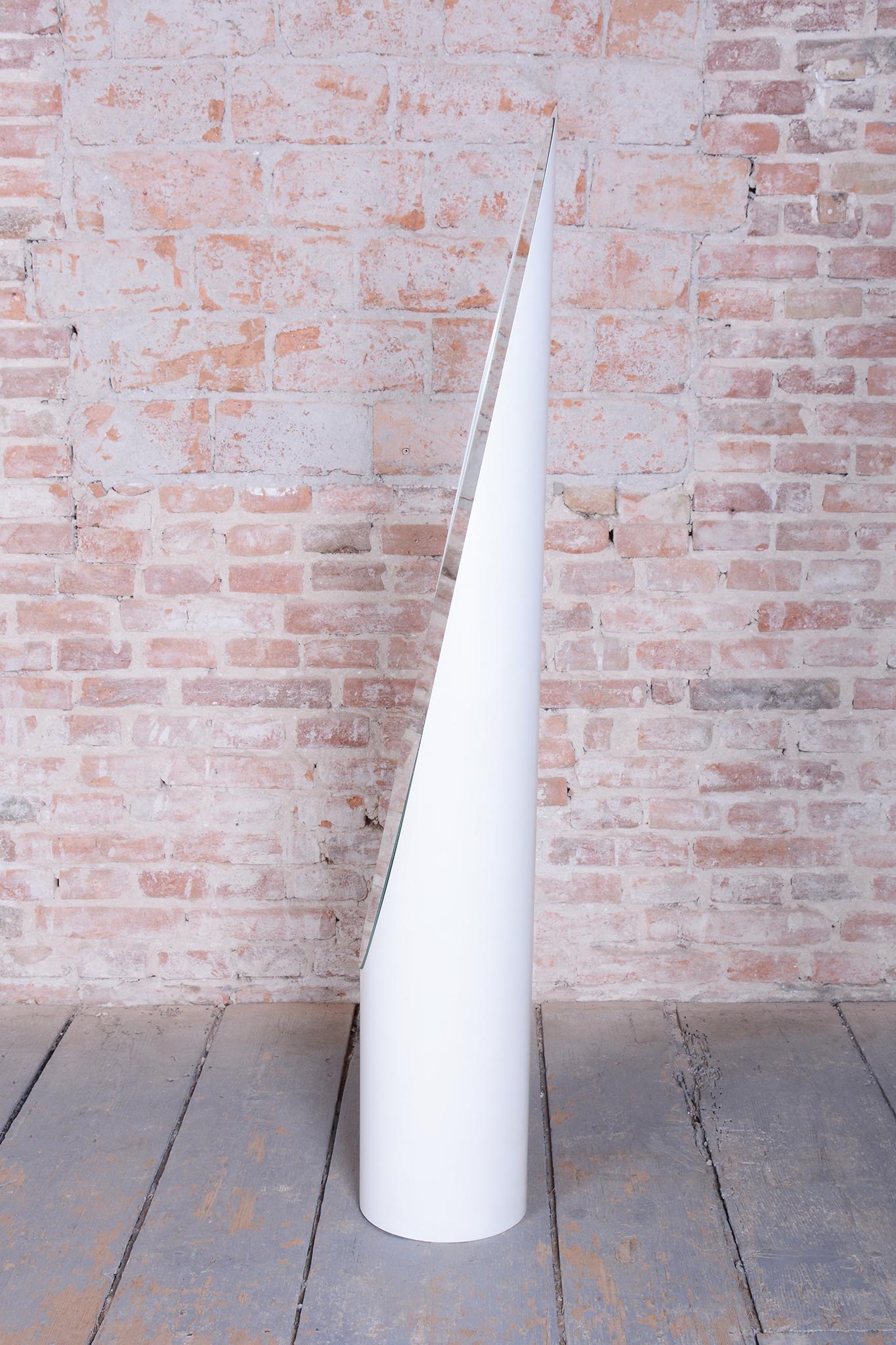Late 20th Century Original Mid-Century Floor Mirror, by Roger Lecal, Plastic, France, 1970s For Sale