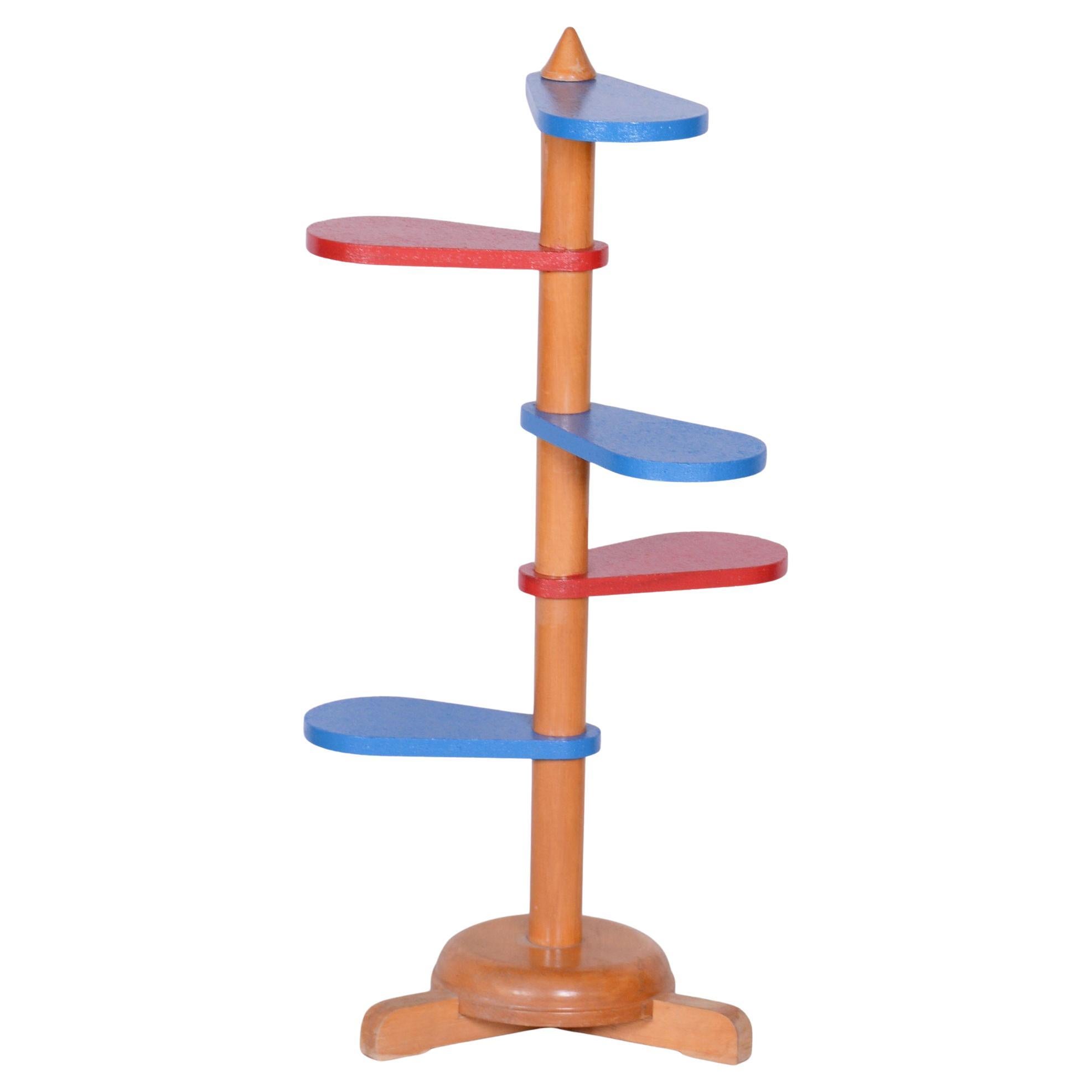 Original Mid-Century Flower Stand, Buche, Tschechien, 1950er Jahre