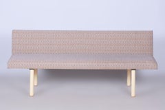 Original Mid-Century Folding Sofa, Original Upholstery, Steel, Czech, 1960s