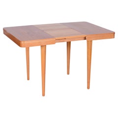 Original klappbarer Mid-Century-Tisch, von JITONA Sobeslav, Eiche, Tschechisch, 1950er Jahre