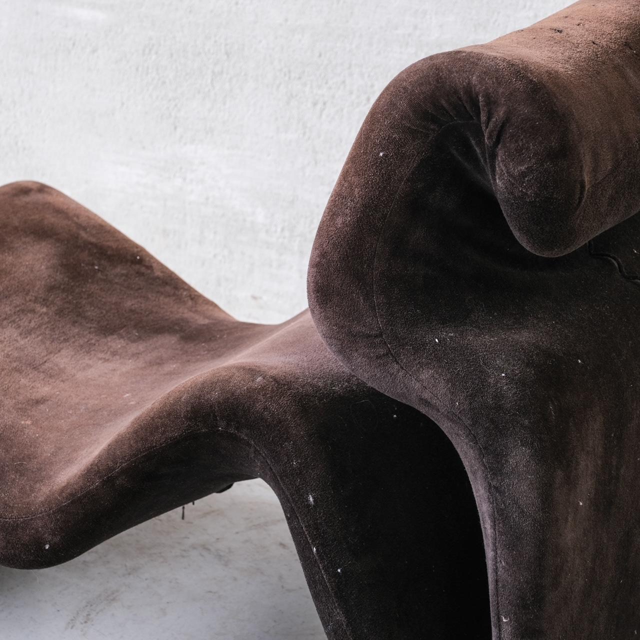 Chaise longue originale du milieu du siècle dernier de Jans Ekselius « Etcetera » avec repose-pieds 1
