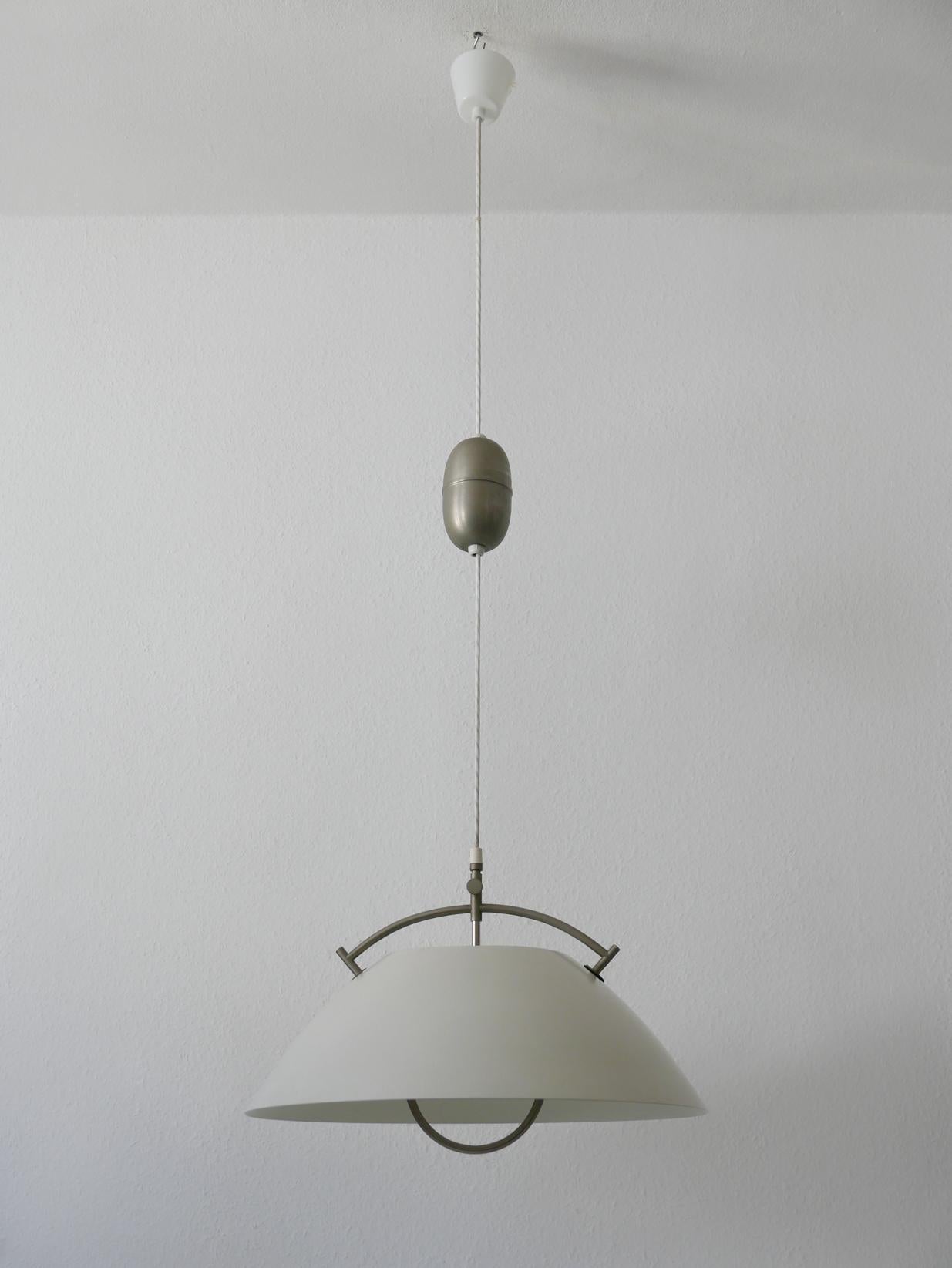 Plaqué Lampe à suspension JH 604 d'origine du milieu du siècle dernier par Hans Wegner pour Louis Poulsen, années 1960 en vente