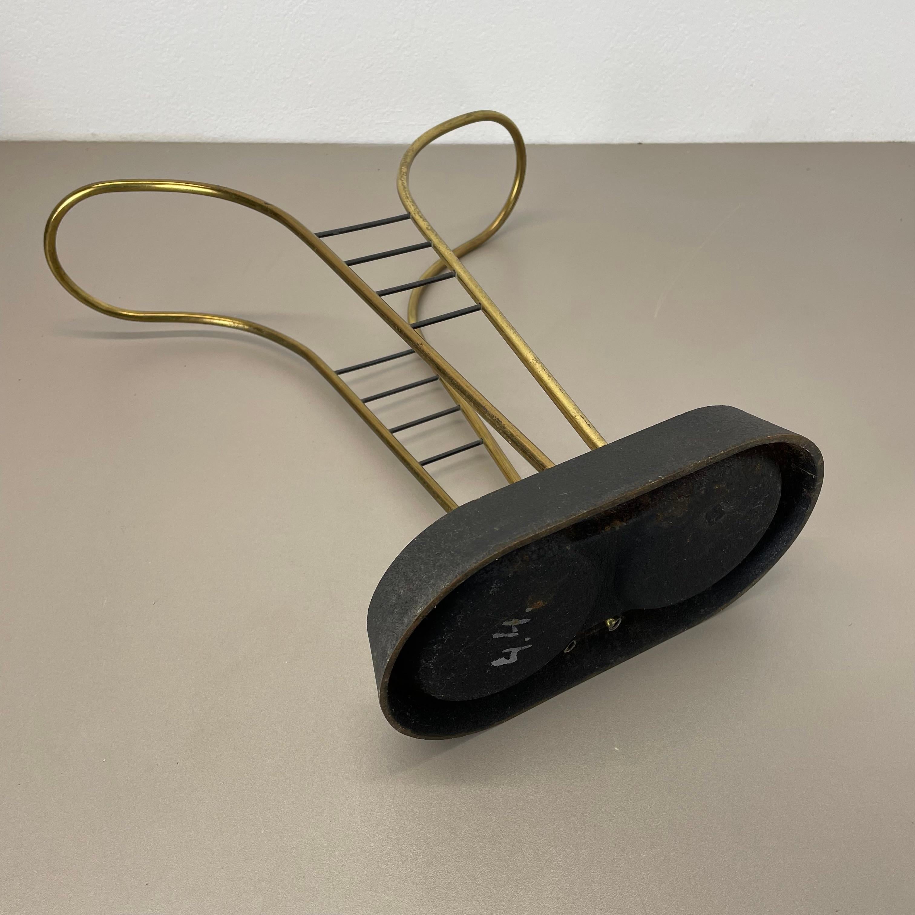 Original Mid-Century Metal Brass Modernist Bauhaus Umbrella Stand Germany, 1950s For Sale 8