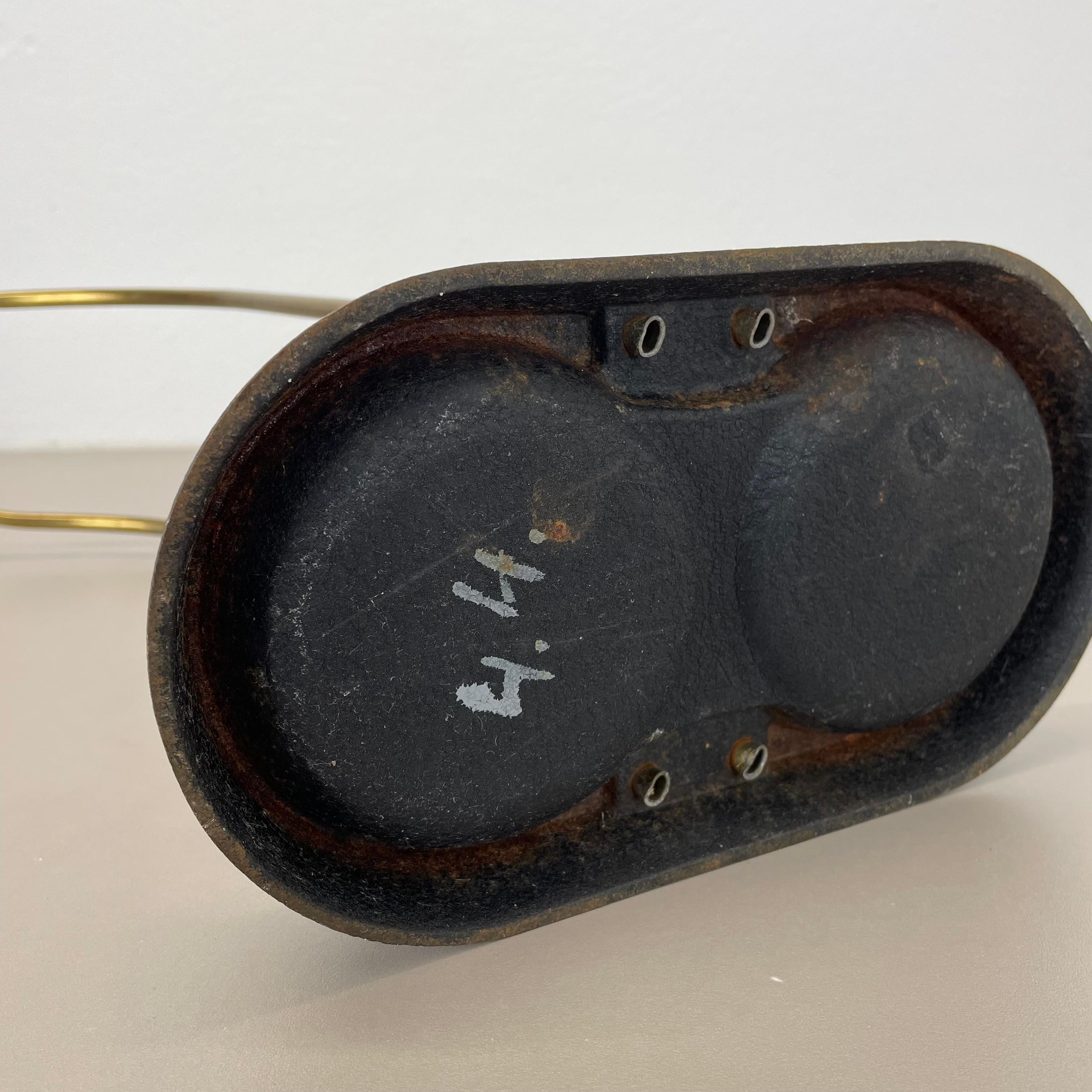 Original Mid-Century Metal Brass Modernist Bauhaus Umbrella Stand Germany, 1950s For Sale 9