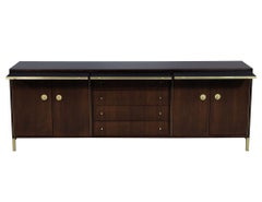 Original Mid-Century Modern 1970s Buffet Credenza Console Media Cabinet