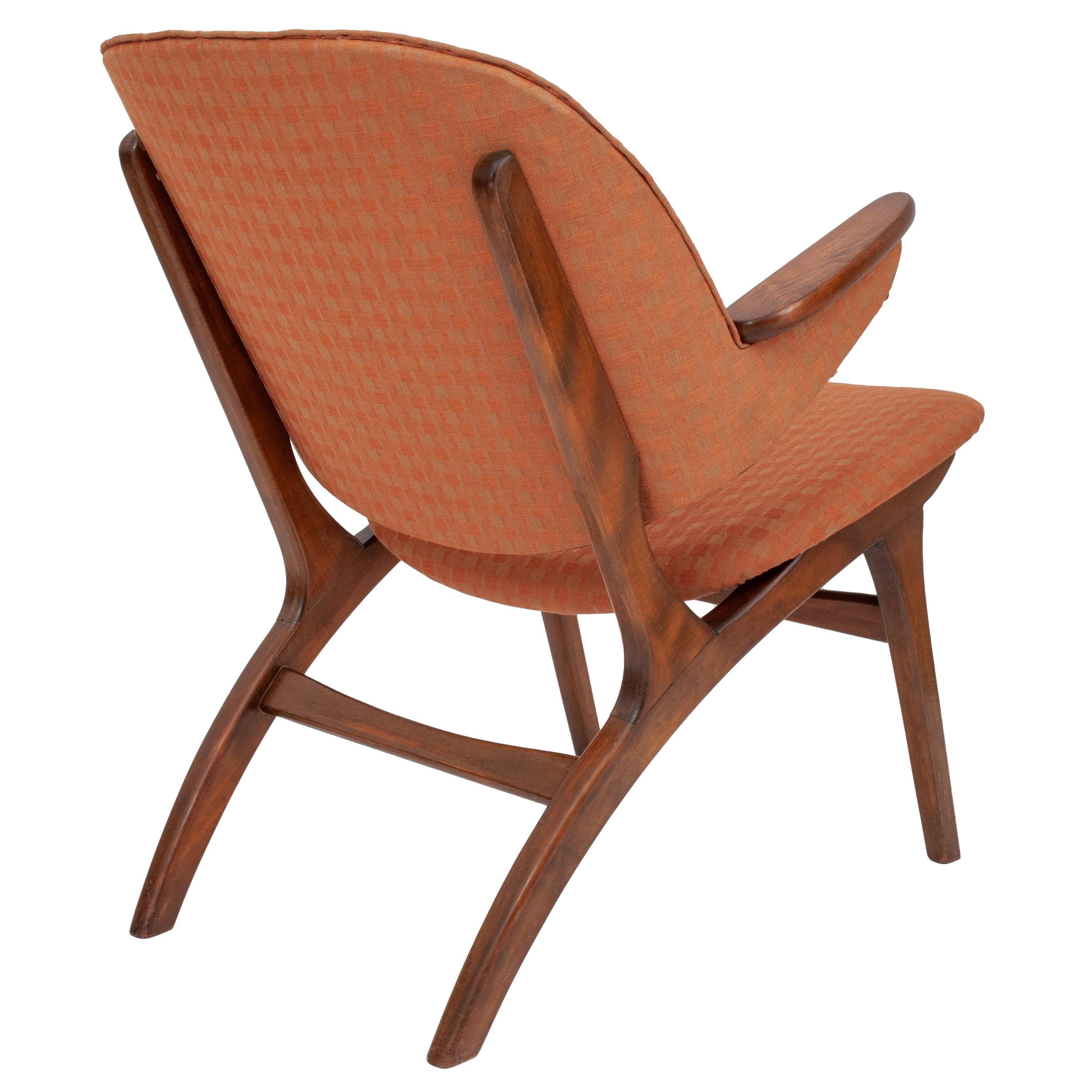 Danish Original Mid-Century Modern Arm Chair by Edward Matthes for N A Jorgenson 1950's