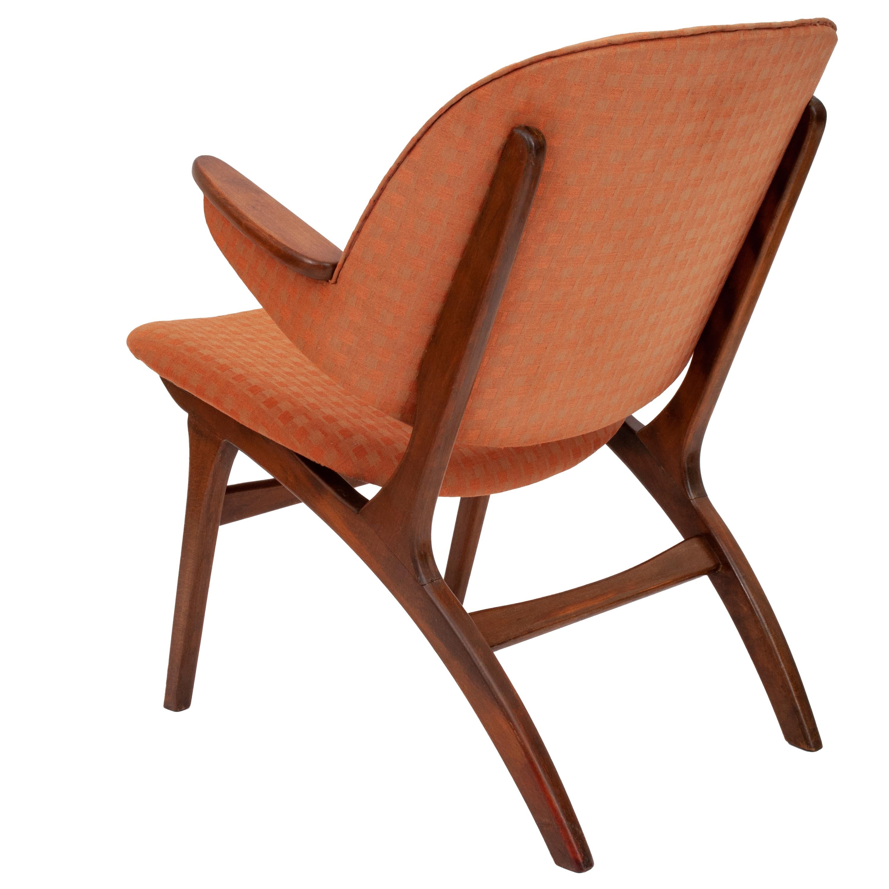 Original Mid-Century Modern Arm Chair by Edward Matthes for N A Jorgenson 1950's In Good Condition In Portland, OR
