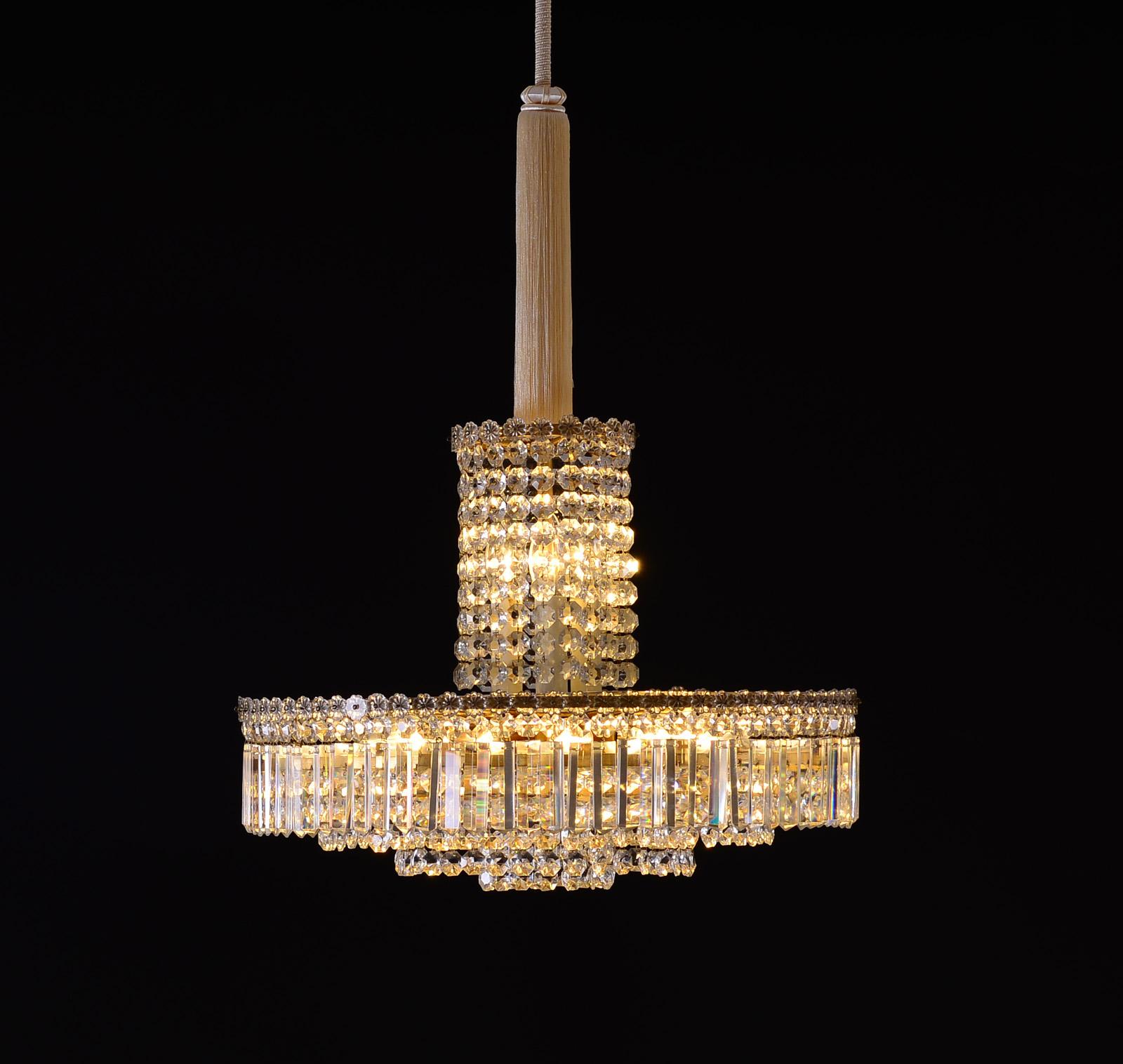 Original Mid-Century Modern Bakalowits Chandelier from the 1960s In Excellent Condition For Sale In Vienna, AT