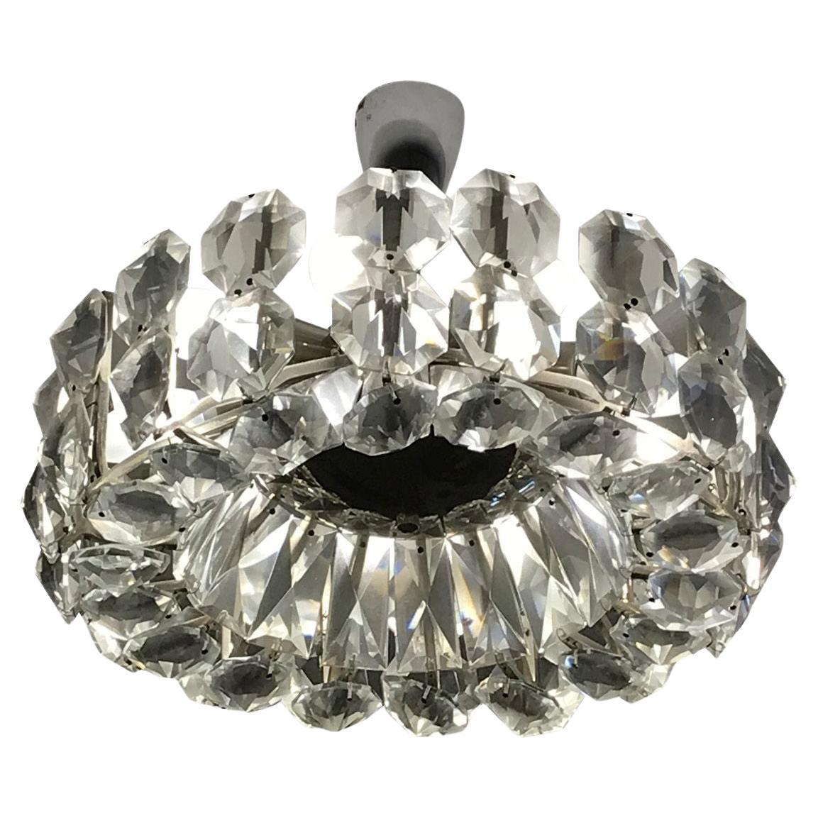 Original Mid-Century Modern Bakalowits Crystal Chandelier, 1960s