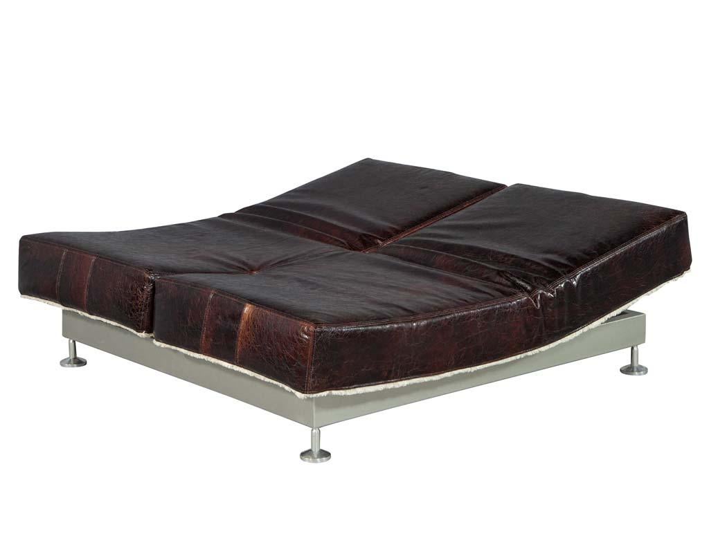 modern leather daybed
