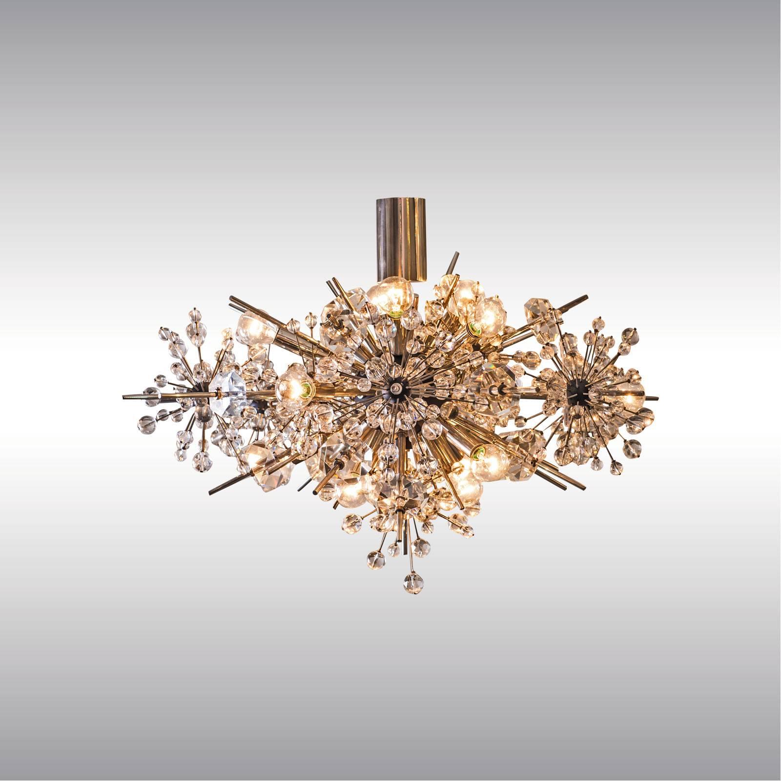 Hand-Crafted Original Mid-Century Modern Lobmeyr Metropolitan Opera-Chandelier Exploding Star