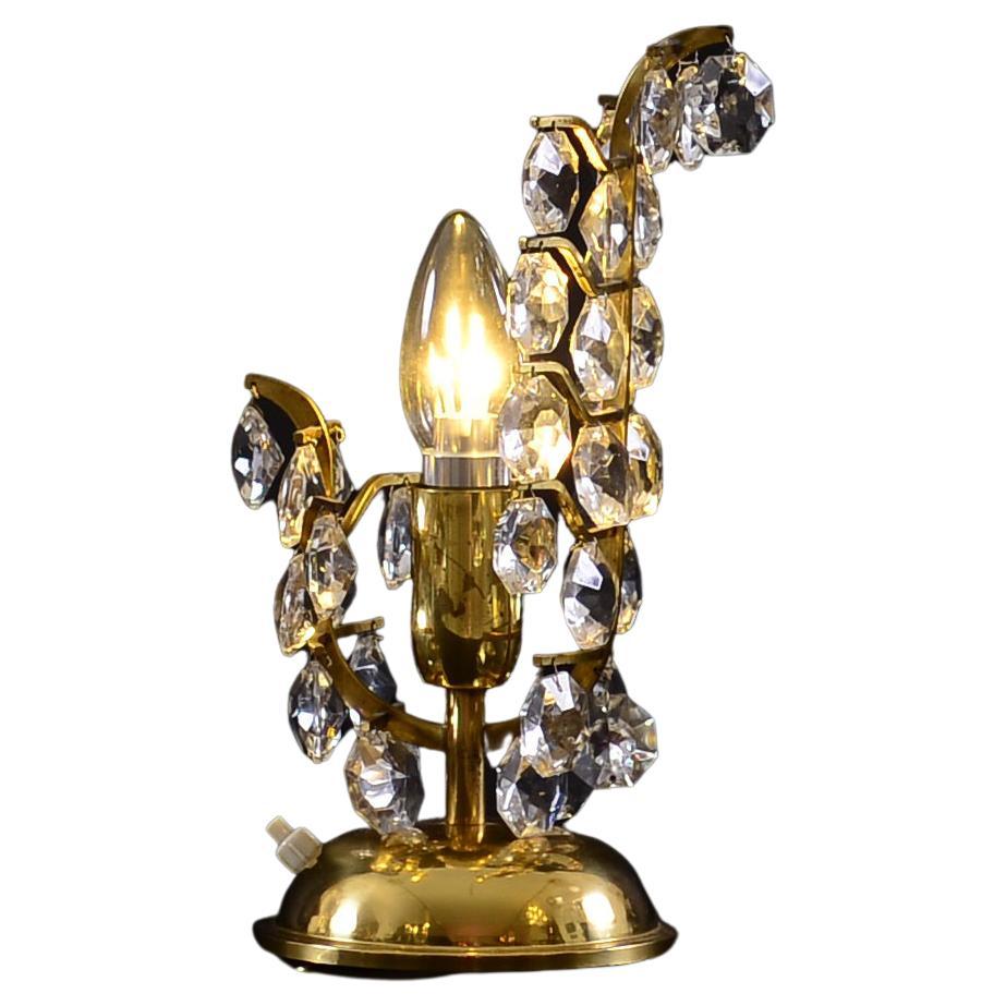 Original Mid-Century Modern Petite Bakalowits Crystal Table Lamp, 1960 For Sale