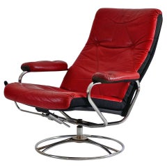 Original Mid-Century Modern Predecessor of the Ekornes Stressless Lounge Chair