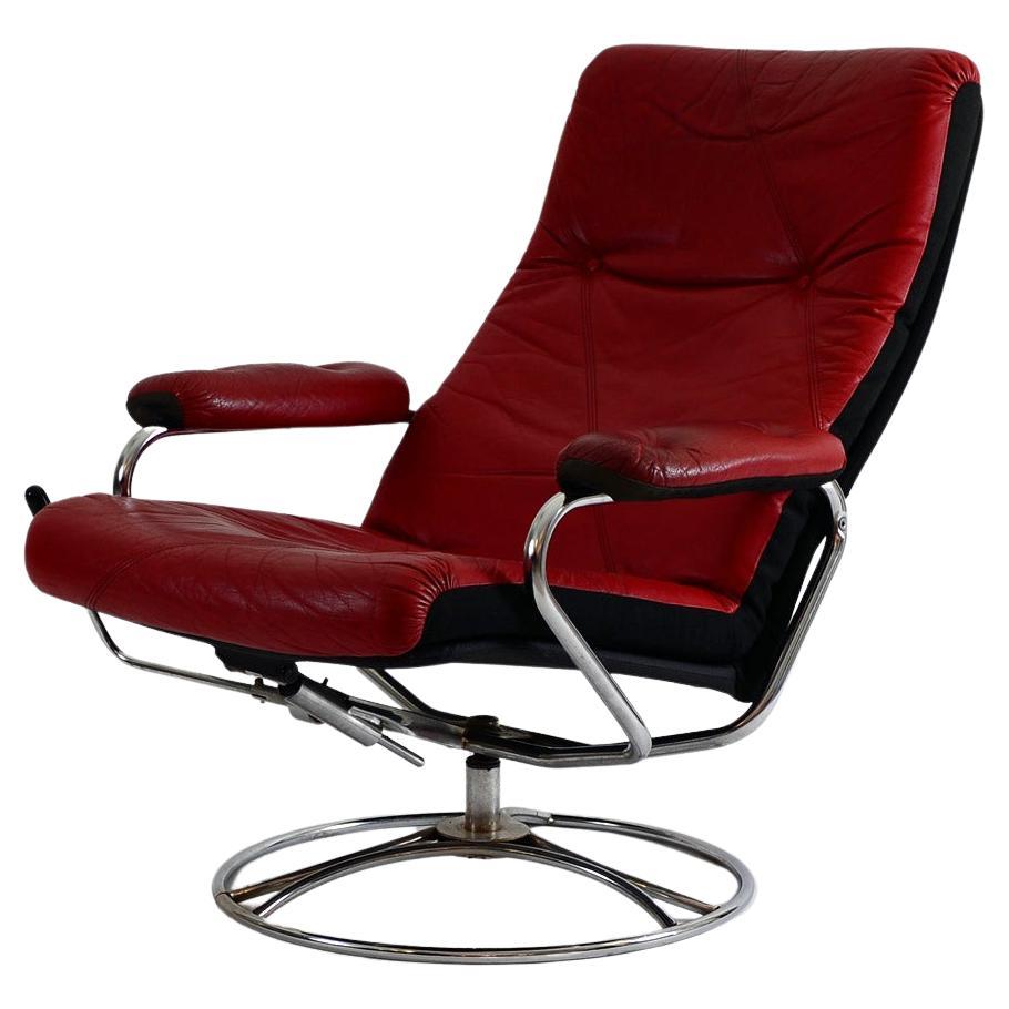 L'original prédécesseur de la chaise longue stressless d'Ekornes, de style moderne du milieu du siècle dernier