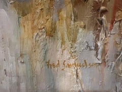 Original Mid Century Oil on Board Painting by Listed Artist Fred Samuelson