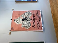 Affiche vintage originale du milieu du siècle, « Les Amoureux » de Raymond Peynet