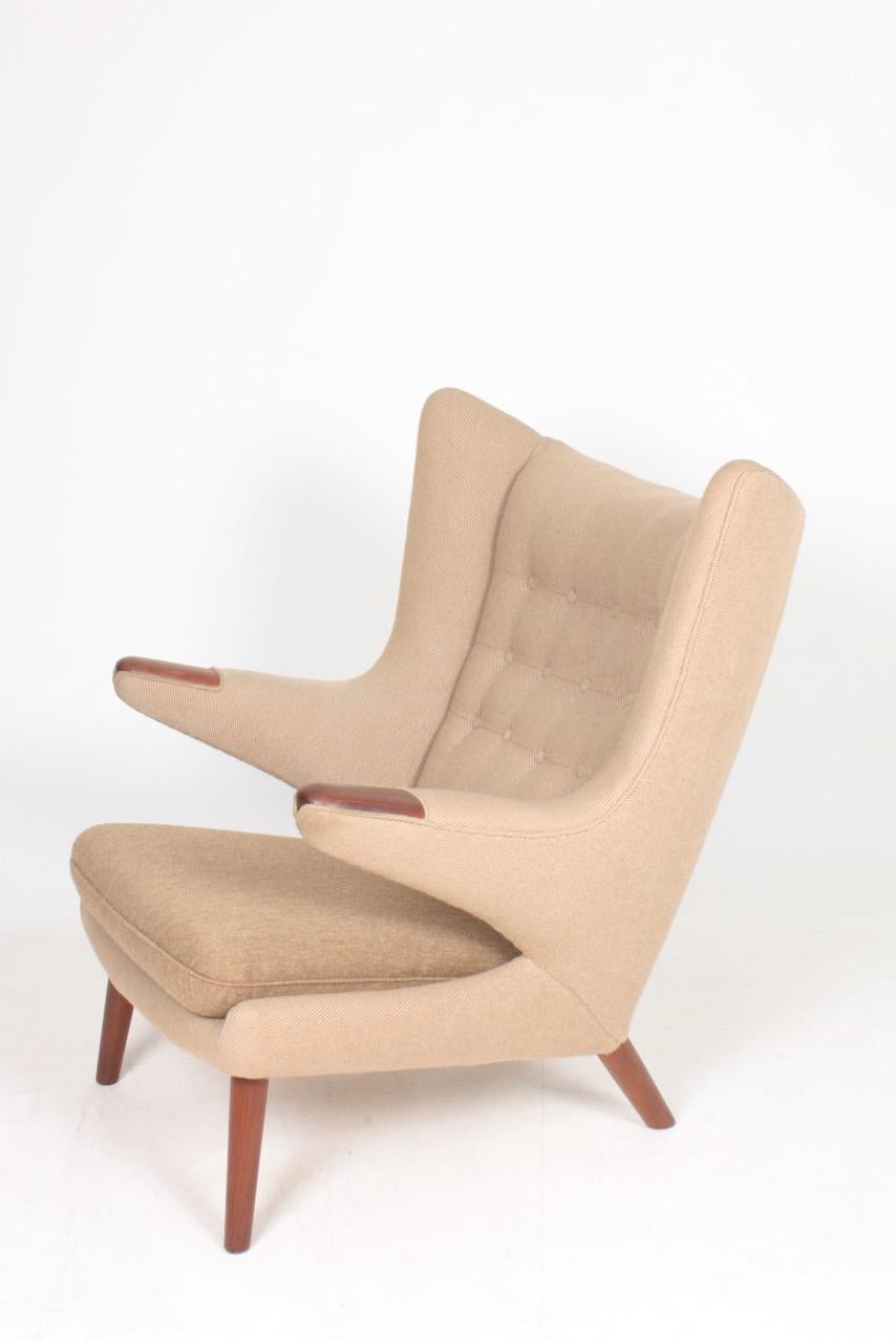 Mid-20th Century Original Midcentury Papa Bear Chair by Wegner, Danish Design, 1960s