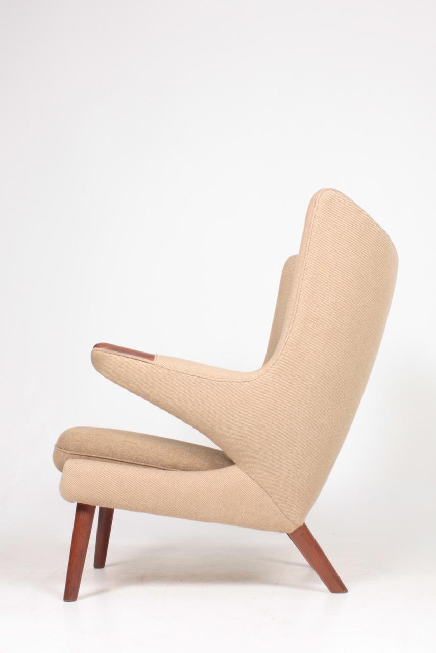 Teak Original Midcentury Papa Bear Chair by Wegner, Danish Design, 1960s
