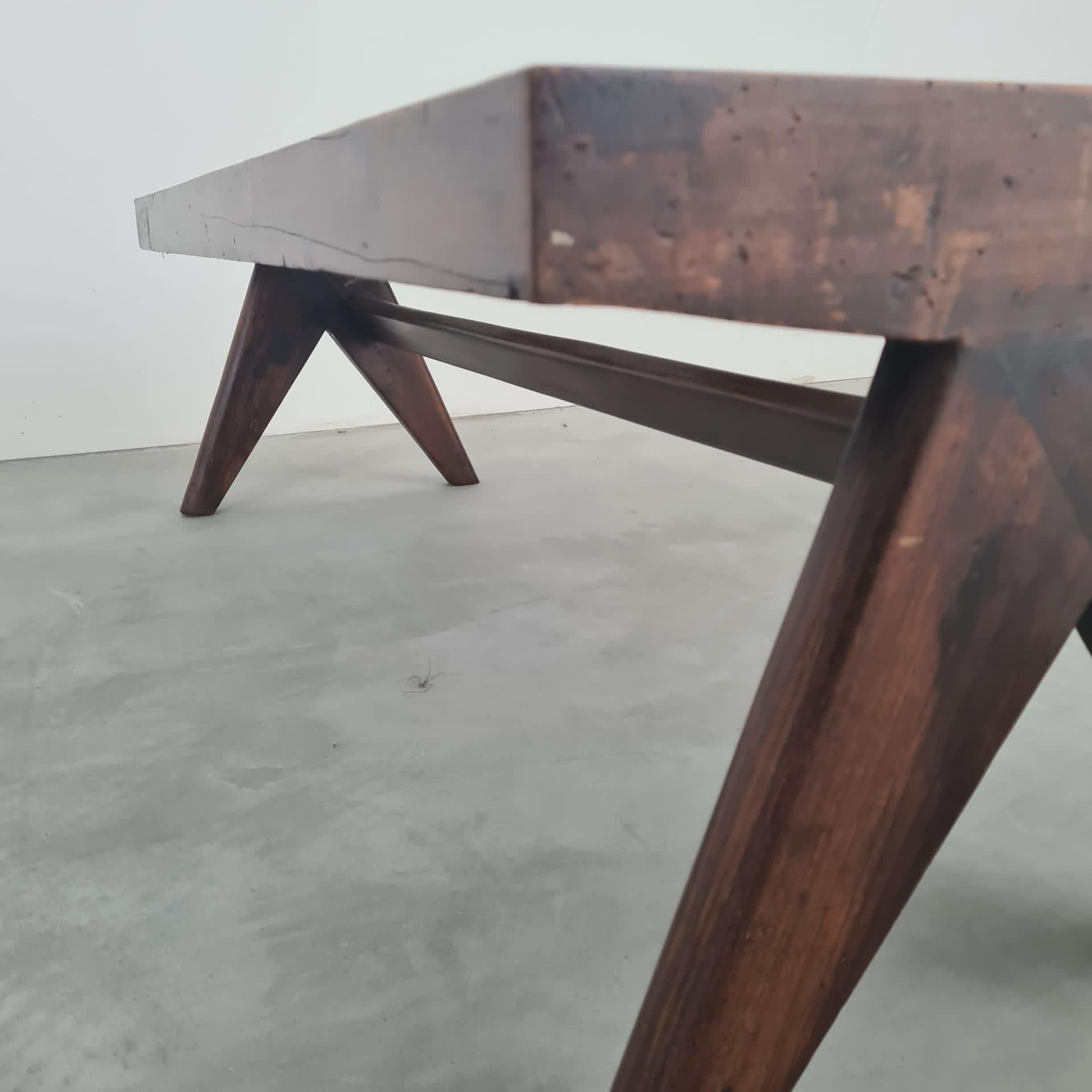 Mid-20th Century Original Mid-Century Pierre Jeanneret Bench for Chandigarh