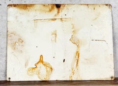 Señal de advertencia original de porcelana de mediados de siglo sobre fauna salvaje, "Peligro - Grizzly"