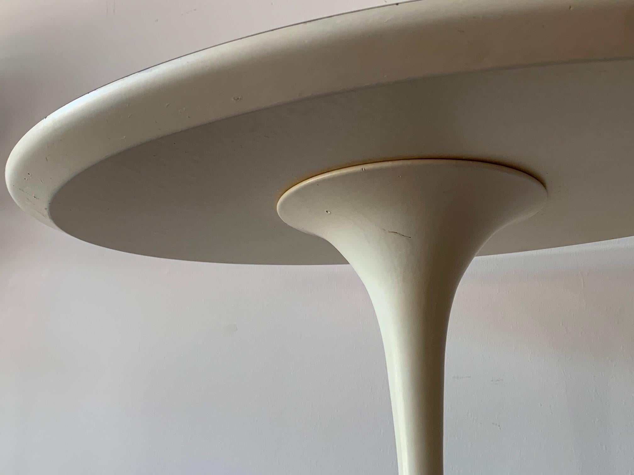 Original Midcentury Saarinen for Knoll Oval Tulip Pedestal Table 2