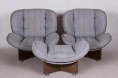 Original Mid-Century Seating set, Oak, Repolished, Cleaned, Czech, 1960s