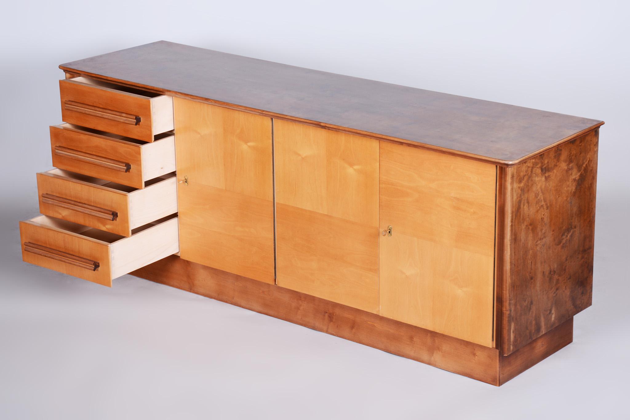 Original Mid-Century Sideboard, Maple, Well Preserved, Czech, 1950s For Sale 3