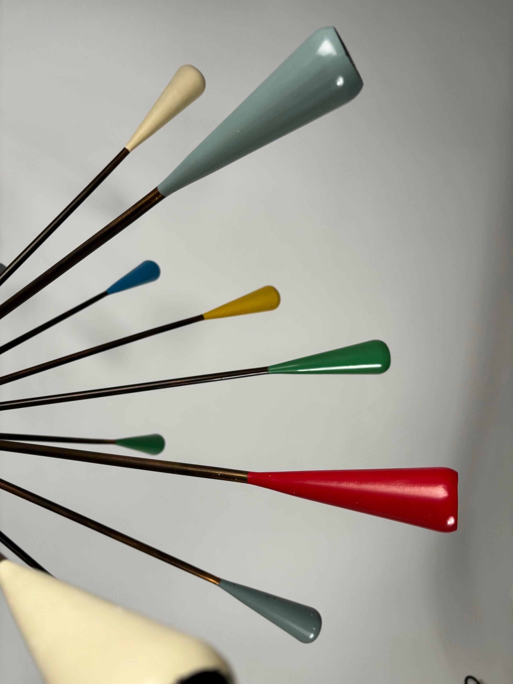 Original Sputnik-Kronleuchter aus der Jahrhundertmitte von Stilnovo, Italien 1950er Jahre (Italienisch) im Angebot