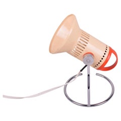 Original Mid-Century Table Lamp, by Chirana, Lacquered Metal, Czech, 1970s