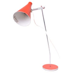 Original Mid-Century Table Lamp, by J. Hůrka for Lidokov, Chrome, Czech, 1960s