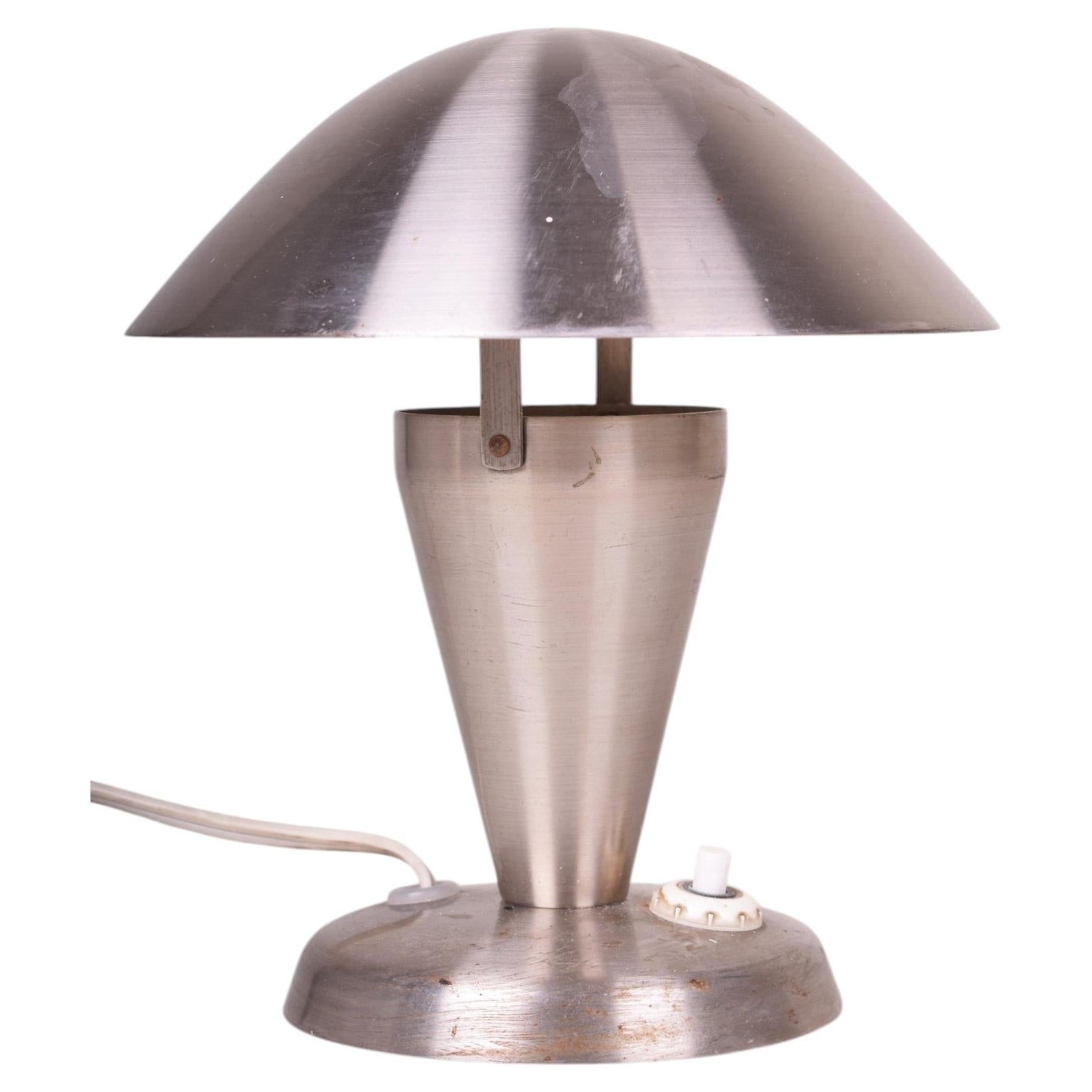Original Mid-Century Table Lamp, by J. Hůrka for Napako, Chrome, Czech, 1960s