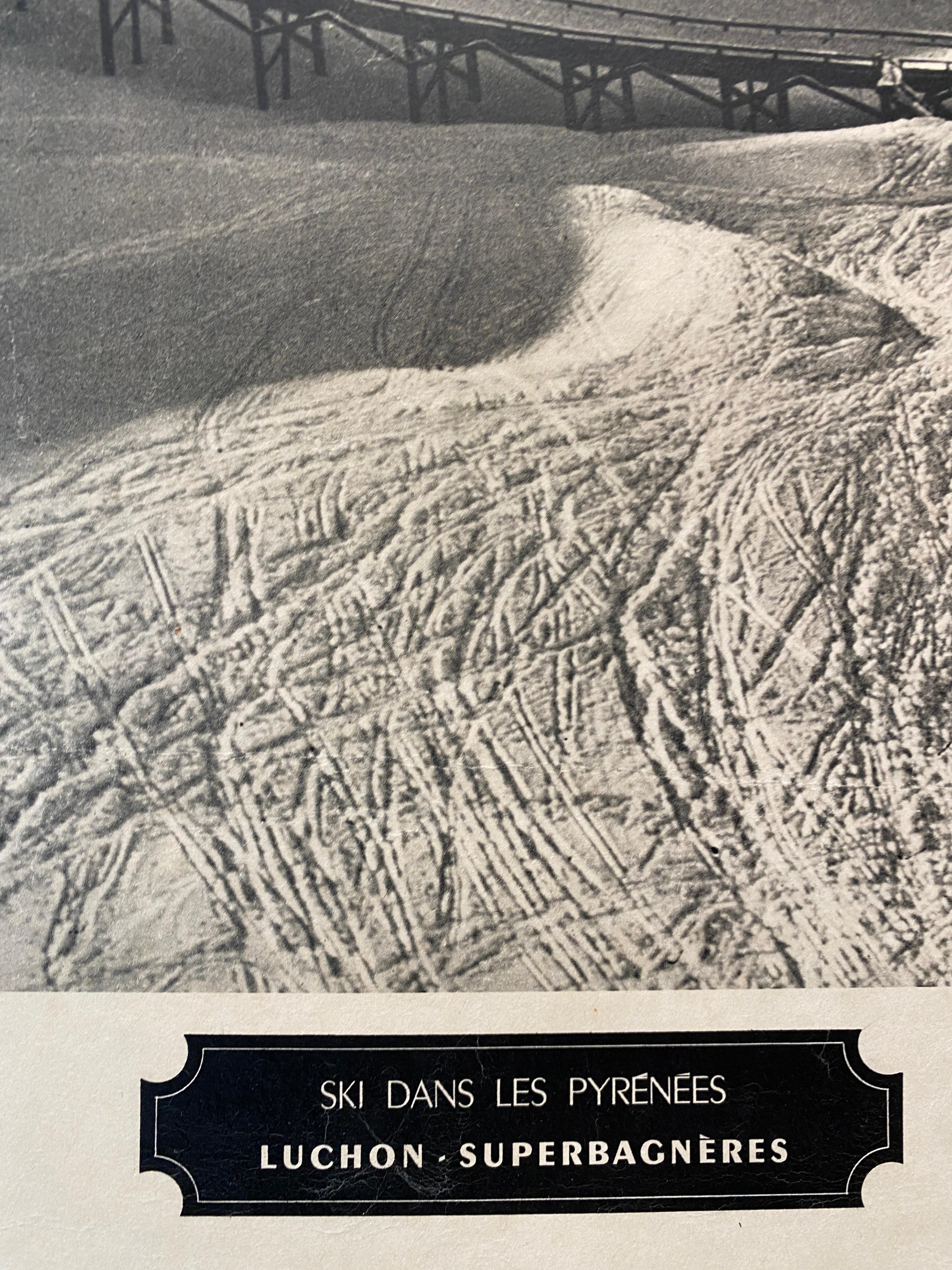 Poster di viaggio originale della metà del secolo, 