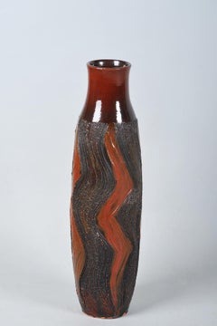 Original Mid-Century Vase, Ceramic, Well-Preserved Condition, Czech, 1950s