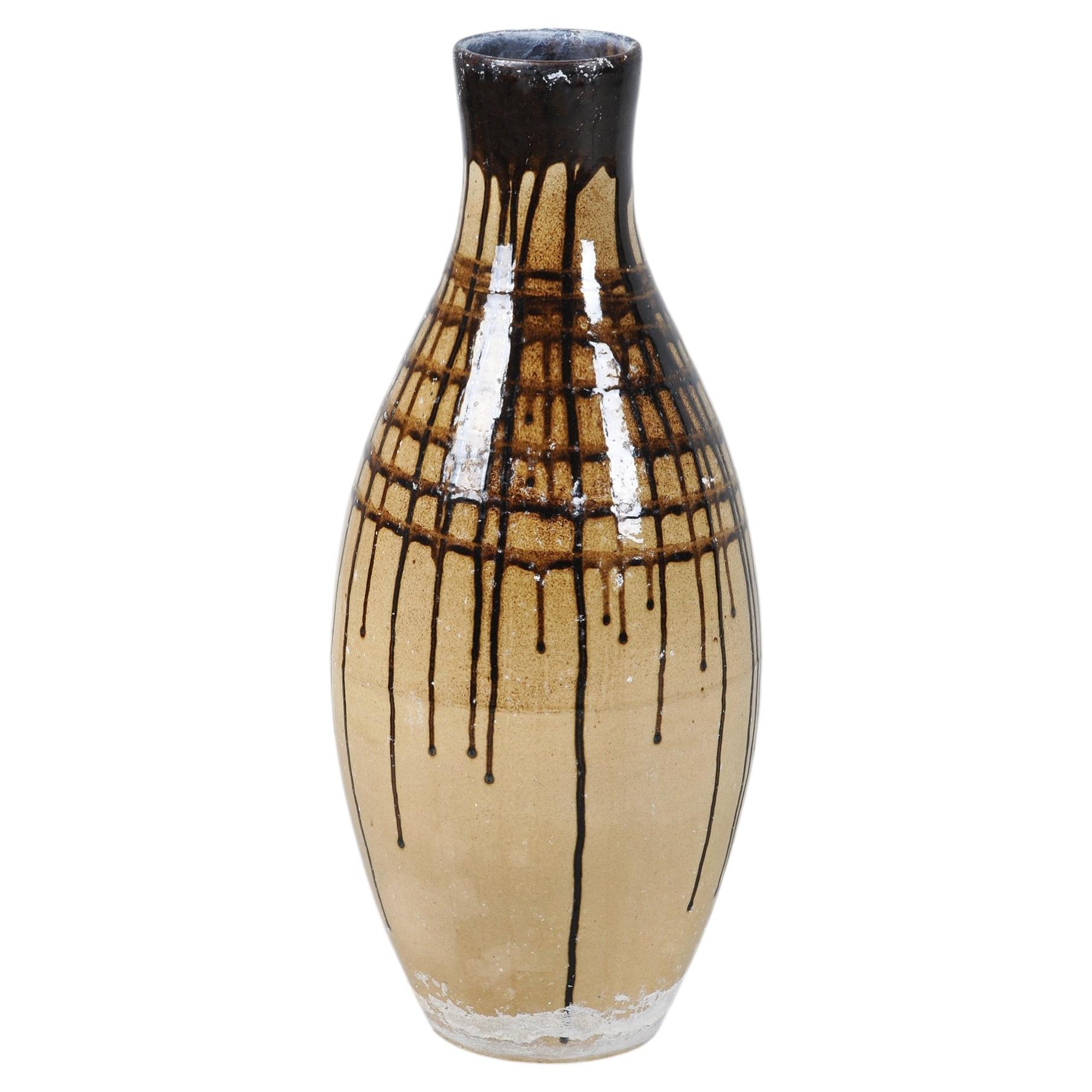 Vase d'époque « Mid-Century », en céramique, en très bon état, tchèque, années 1950